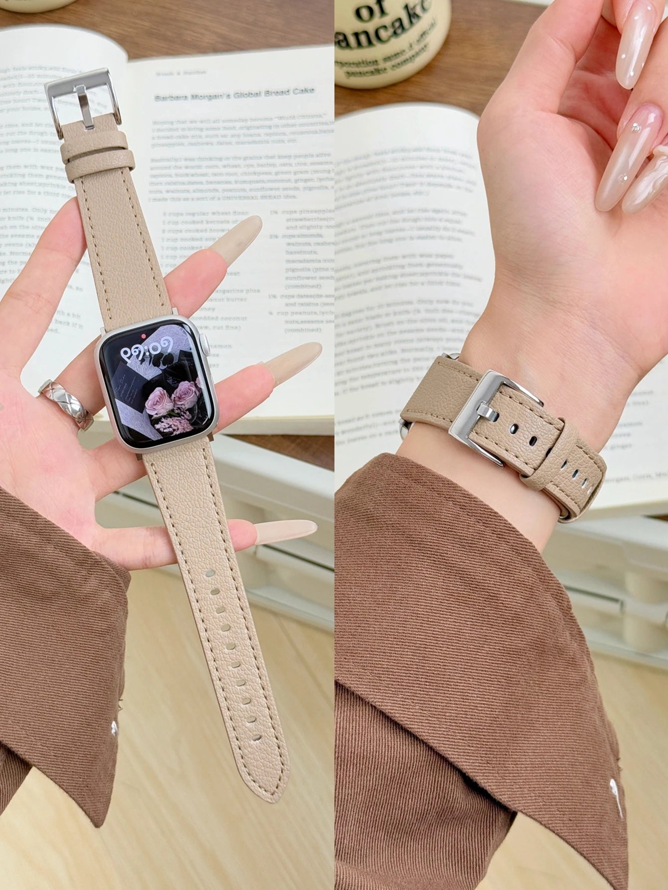 Leather Loop For Apple Watch band For Women Sport Correa 38mm 40mm 41mm 42mm 44mm 45mm 46mm 49mm , band For Apple Watch
