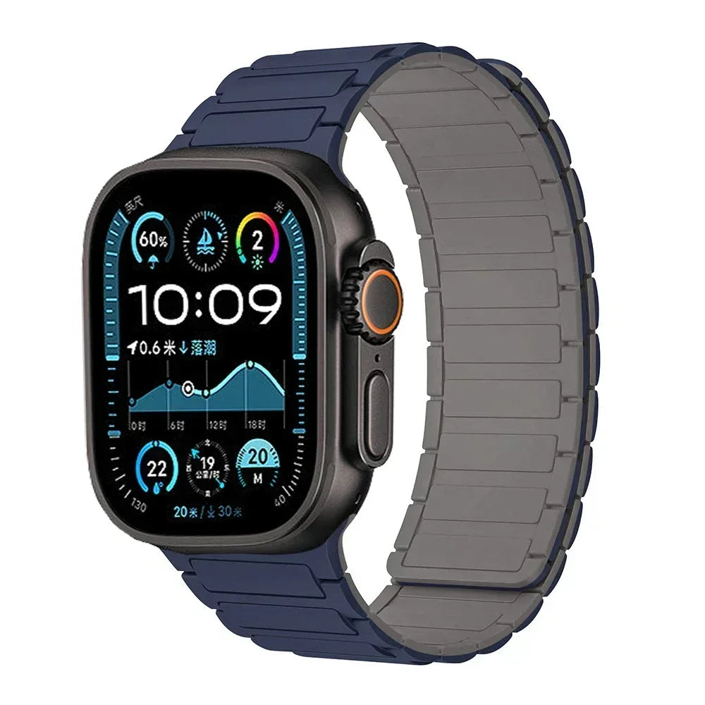 Magnetic Loop band for Apple Watch Ultra 2 1 band 49mm 10 9 8 7 46mm 42mm 45mm 41mm Silicone band Apple Watch 6 5 4 SE 40mm 44mm