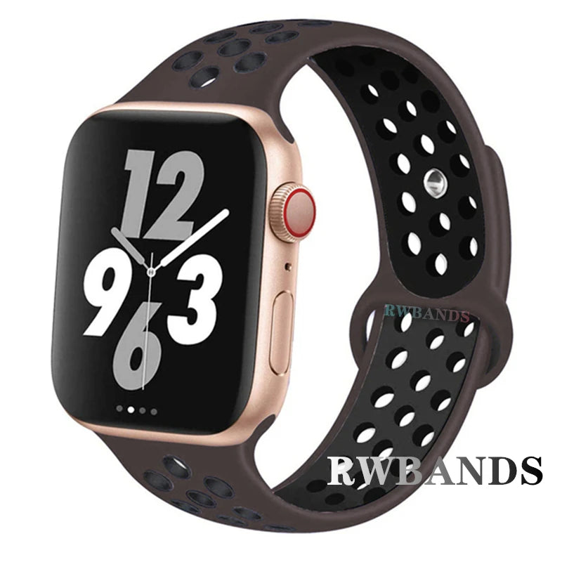 Sport band for Apple Watch band 46mm 44mm 40mm 42mm 38mm 41mm 45mm Breathable band Apple Watch Series 10 9 8 7 6 SE 5 3 Ultra 2 49mm