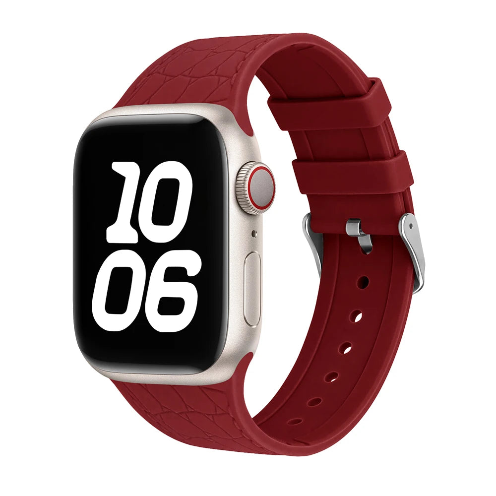 Silicone band for Apple Watch band 46mm 40mm 44mm 41mm 45mm 42mm band Correa Apple Watch Series 10 SE 9 8 7 6 5 3 Ultra 2 49mm