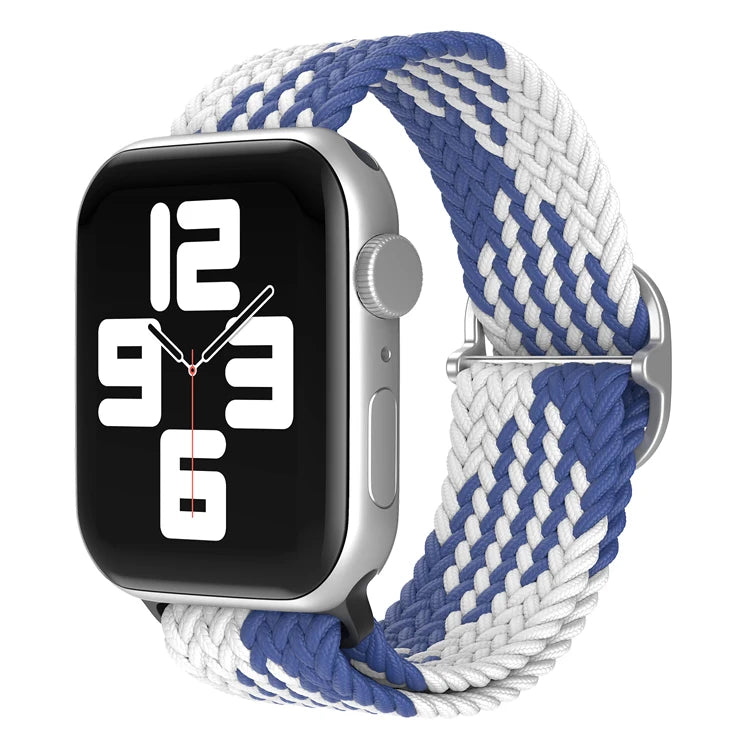 Braided Loop For Apple Watch band 49mm 44mm 45mm 41mm 42mm 38mm 40mm Elastic Solo band Apple Watch Ultra Series 7 SE 3 6 8 Band