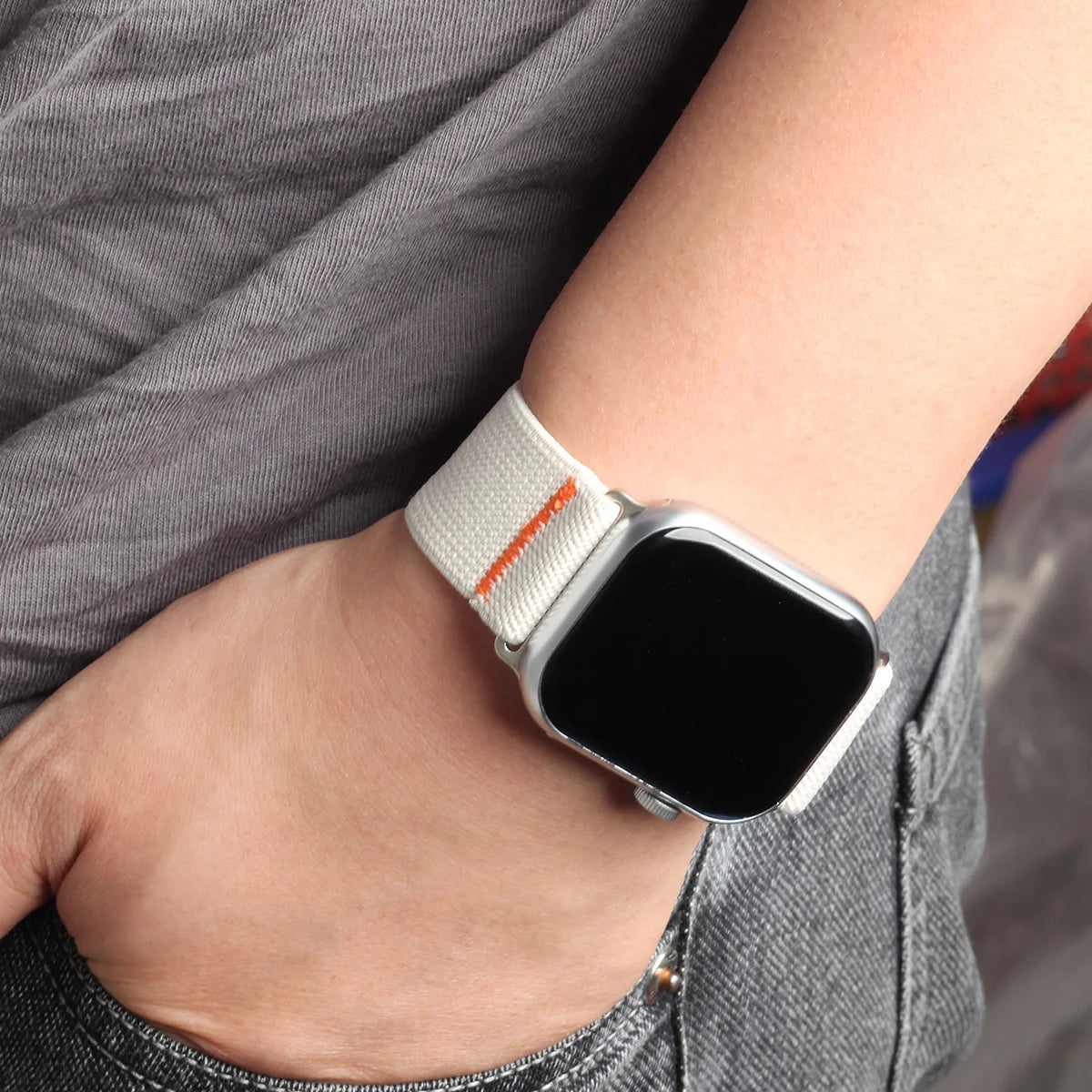 Nylon Elastic Loop Parachute band For Apple Watch band for Woman Man,Sport Smart Watch band for Apple Watch Ultra Series 10 9 8