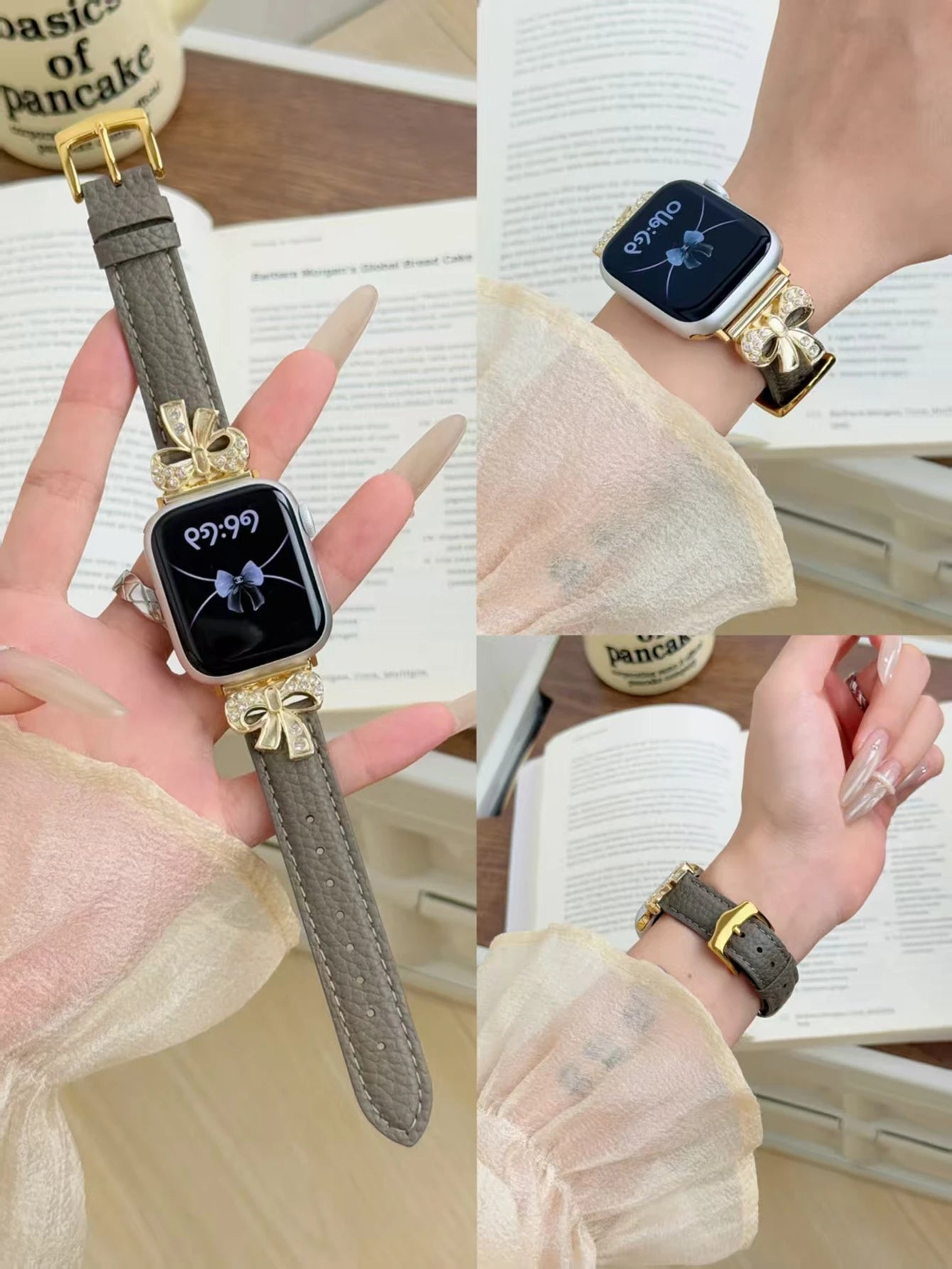 Leather loop Correa For Apple Watch band 11 10 9 8 7 6 5 4 3 38mm 40mm 41mm 42mm 44mm 45mm 46mm 49mm band
