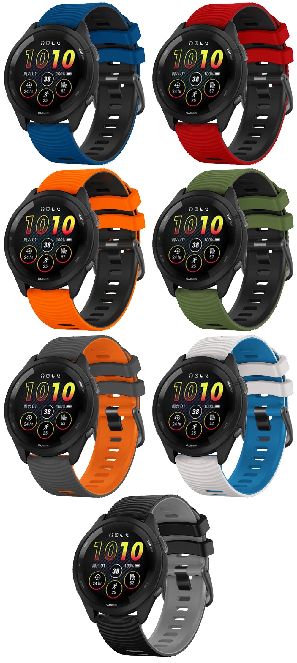 Silicone Strap For Samsung Galaxy 46mm SM-R800 Watchband Replacement For Samsung Watch 3 45mm Gear S3 22mm Watch Bands Wristband