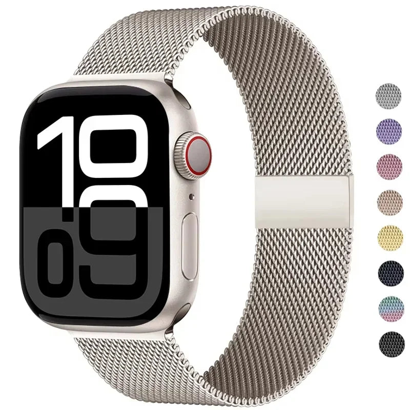 Milanese loop For Apple Watch band 38mm 45mm 44mm 40mm 41mm 42mm 46mm band Apple Watch Series 11 10 8 7 6 5 4 SE 9 Ultra 2 3 49mm