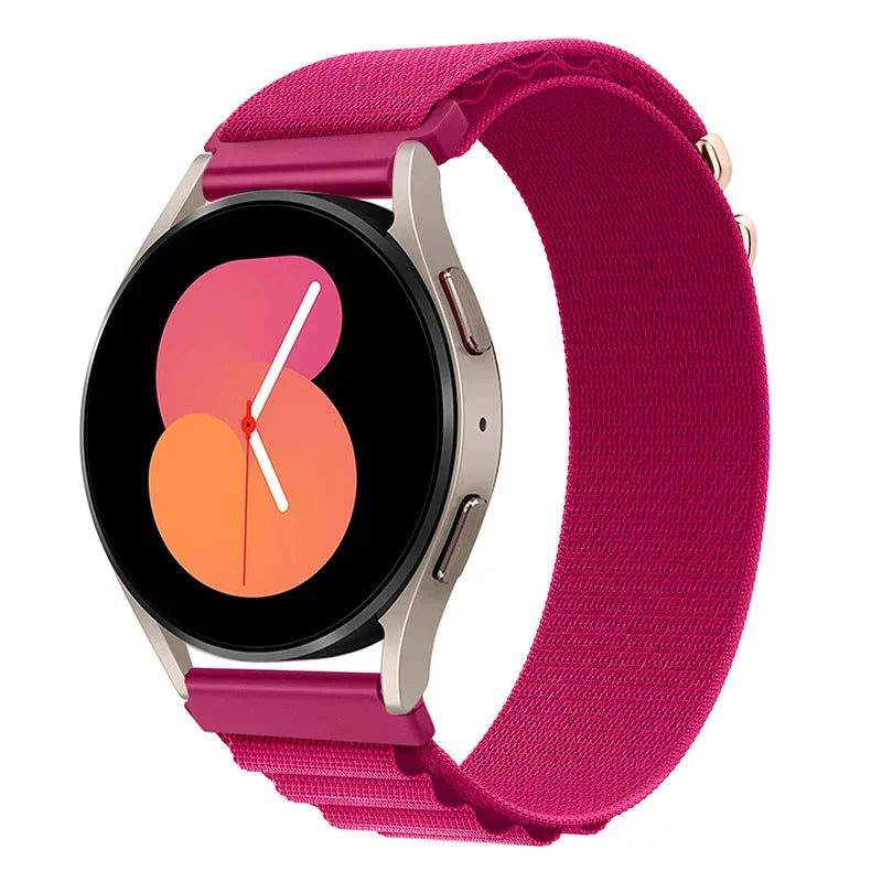 20mm 22mm Nylon Alpine Strap for Samsung Watch 7 6 5 Classic Bracelet Wristband for Huawei Watch 5/4/GT6-5 Pro 46mm Amazfit GTR