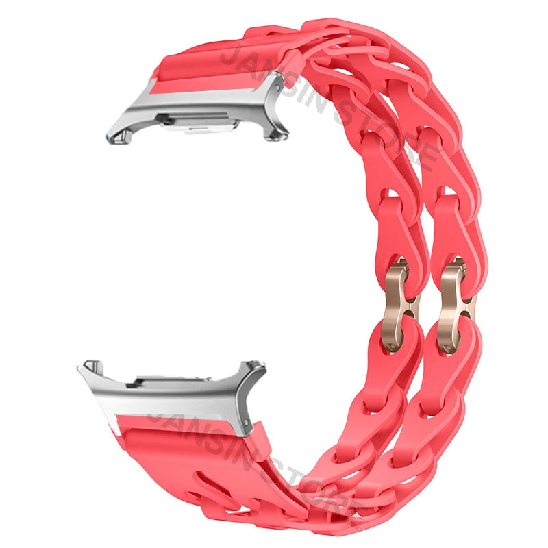 Silicone Band for Samsung Galaxy Watch 8 40mm 44mm Sports Strap Correa Wristband Breathable Bracelet For Galaxy 8 Classic 46mm