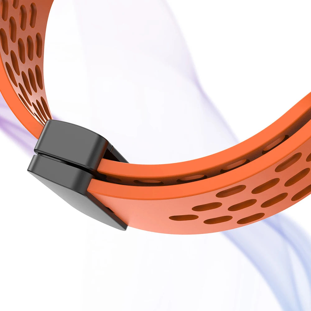 Silicone Strap for Samsung Galaxy Watch 8 40mm 44mm 8 Classic 46mm Magnetic Buckle Band Breathable Watchband No Gaps Bracelet