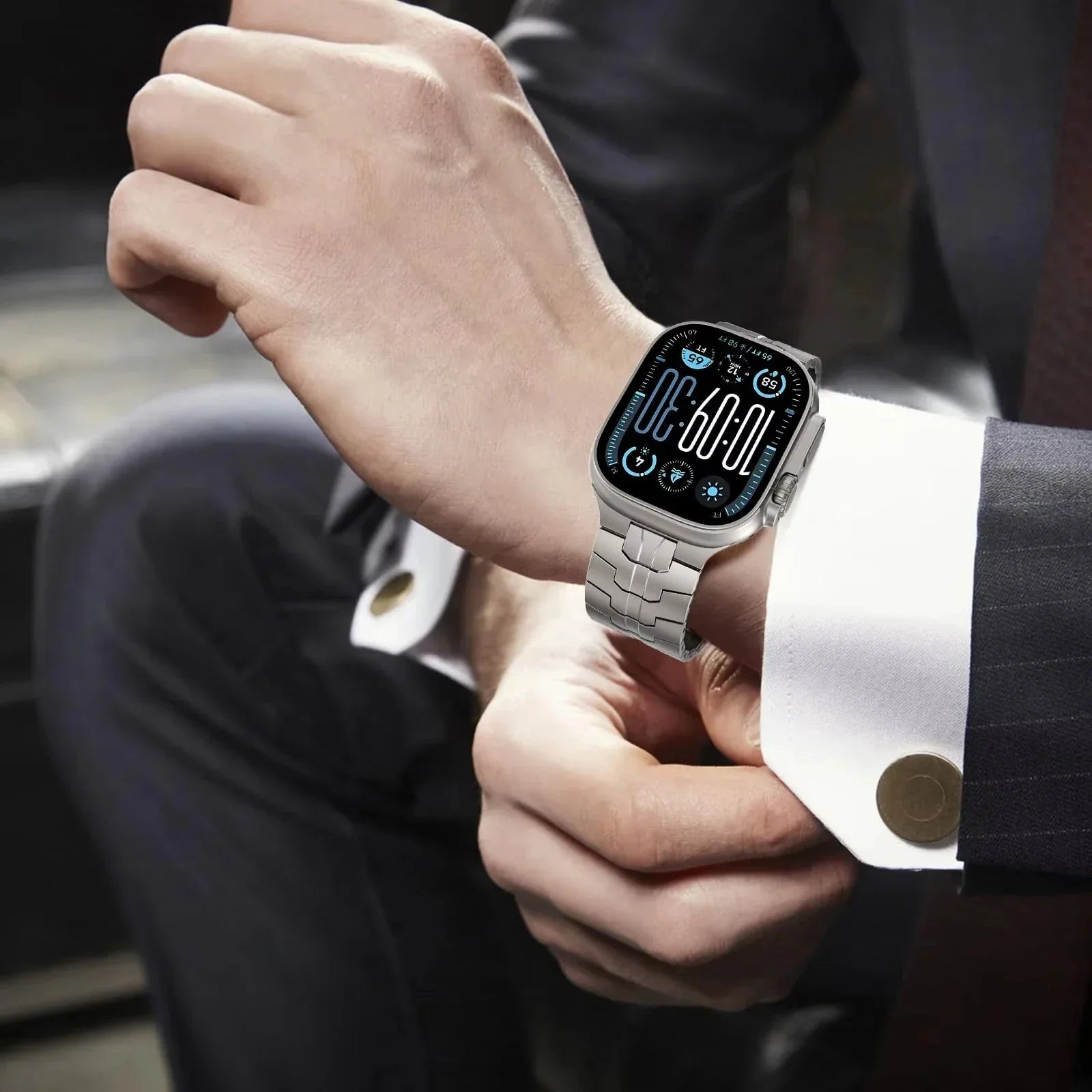 Stainless Steel band for Apple Watch Ultra 2 49mm 46mm 44mm 45mm band metal band for Apple Watch Series 10 9 8 7 6 SE Wristband