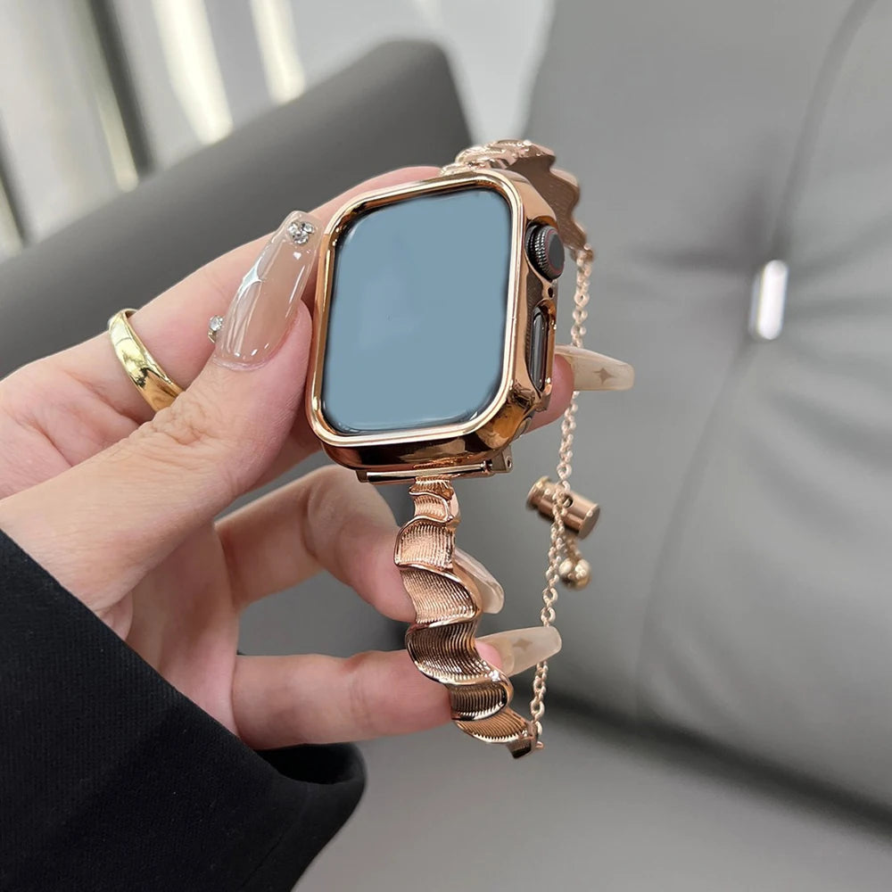 Women metal band for Apple Watch 10 Ultra 46mm 9 8 7 band 42mm 45mm 41mm Belt band Apple Watch Series 6 SE 40mm 44mm 49mm Watchband