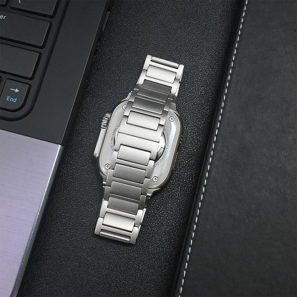 Titanium band for Apple Watch Ultra 3 2 1 49mm metal band for Apple Watch 11 46mm 10 9 8 7 45mm 6 5 4 SE 3 44mm SE 2 SE Men band