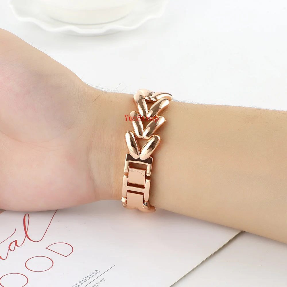 Samsung Galaxy Watch 8 8Classic Ultra Strap Love Metal V Shaped Bracelet Galaxy 8 40mm 44mm 46mm 47MM Band