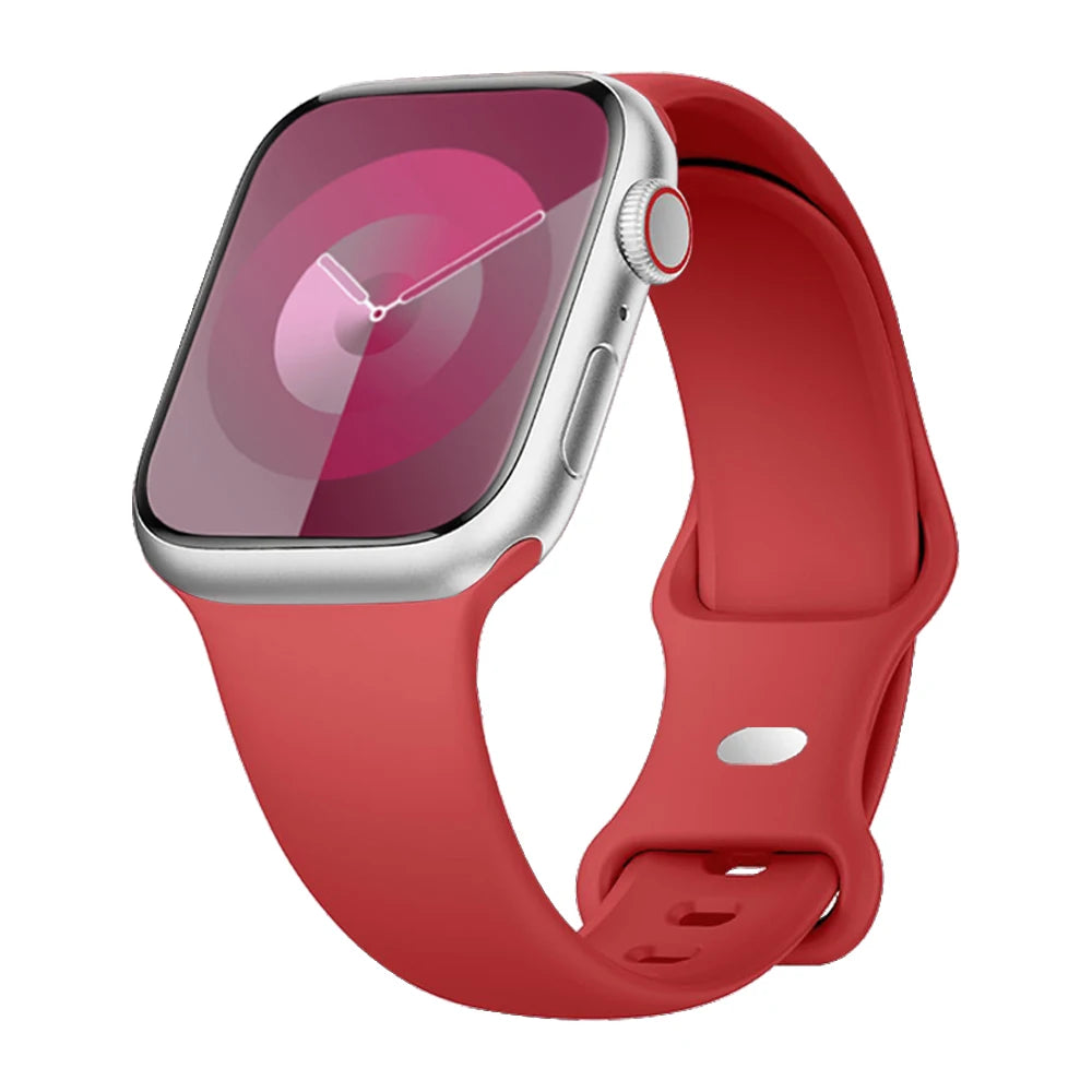 Silicone band For Apple Watch band 40mm 44mm 46mm 45mm 41mm 49mm 38mm 42mm Correa band Apple Watch Series 6 Ultra 2 7 8 9 SE 10 band