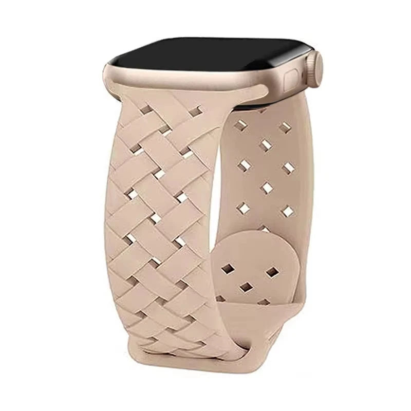 Silicone band For Apple Watch Ultra band 49mm 46mm 45mm 44mm Zebra pattern correa band Apple Watch Series 11 10 9 8 7 Watchbands