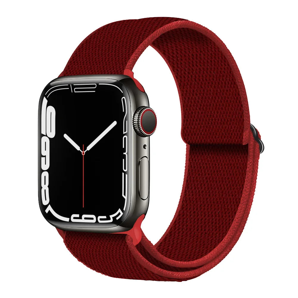 Nylon Loop band for Apple Watch band 45mm 44mm 42mm 40mm 41mm 46mm band Apple Watch Series 11 10 9 8 7 6 5 SE Ultra 3 49mm band