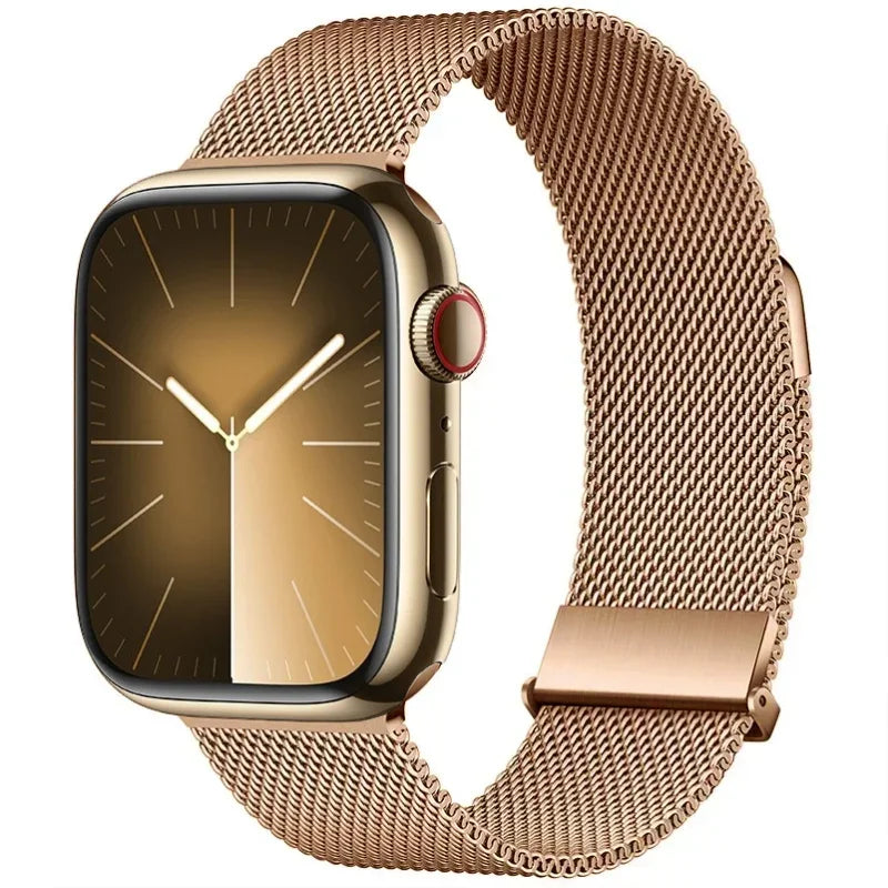 Metal Milanese band For Apple Watch Ultra 2 49mm 11 10 9 8 7 Magnetic band Apple Watch 6 5 SE 46mm 45mm 41mm 44mm 40mm 42mm