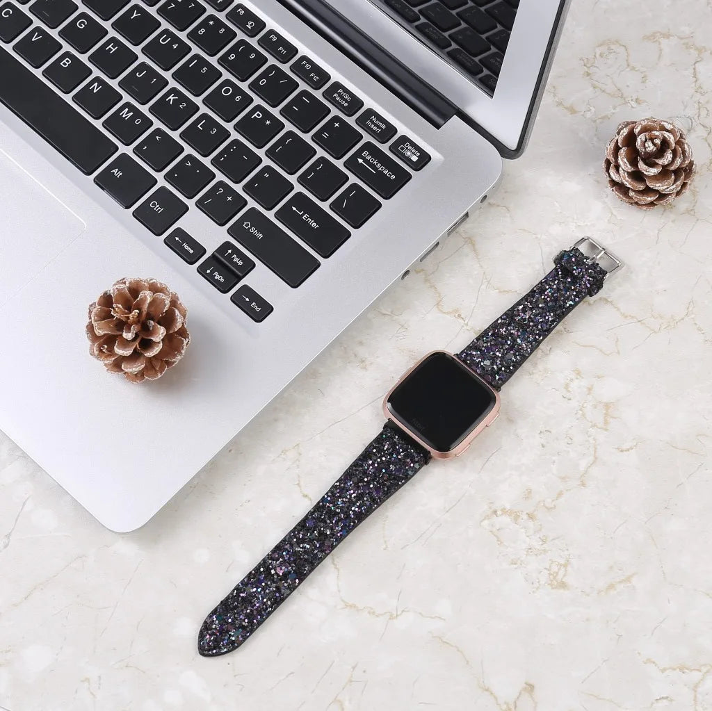 Leather band for Apple Watch band Ultra 49mm 38mm 40mm Women 42mm 44mm 41mm 45mm Glitter band i Watch Series 7 8 6 5 4 3 2