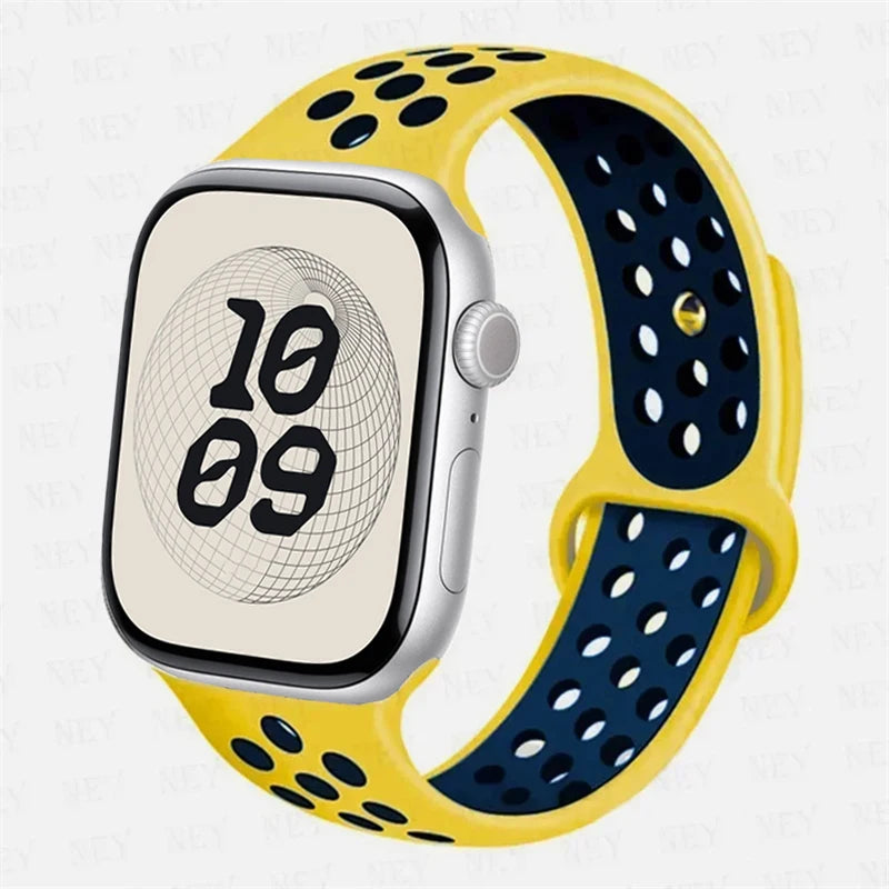 Sport band For Apple Watch Ultra 3 49mm S11 46mm 42mm 45mm 44mm 40mm 41mm band Apple Watch Series 10 8 7 6 4 5 9 SE Silicone Band