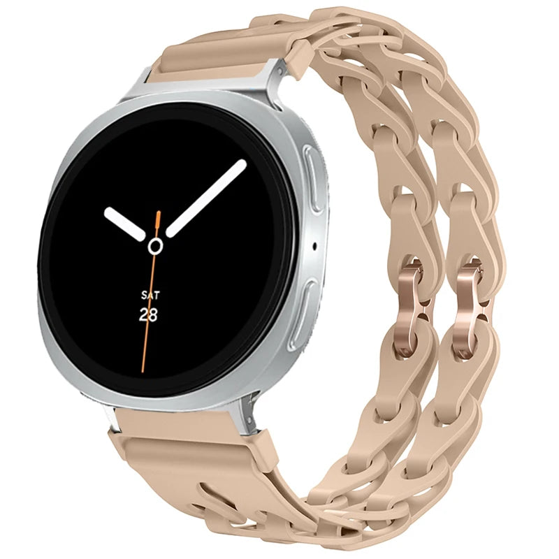 Silicone Band for Samsung Galaxy Watch 8 40mm 44mm Sports Strap Correa Wristband Breathable Bracelet For Galaxy 8 Classic 46mm