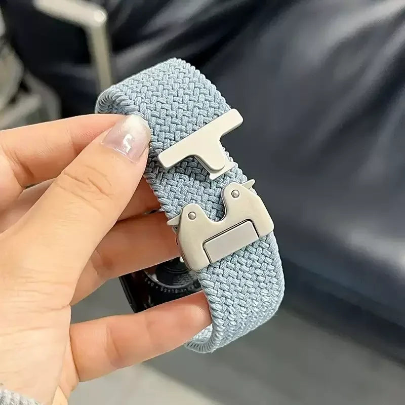 Braided Solo Loop band For Apple Watch Ultra 2 band 49mm 44mm 45mm 46mm 40mm 41mm 42mm band Apple Watch Series 10 9 SE 8 7 6 5 4