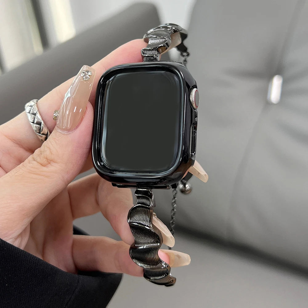 Women metal band for Apple Watch 10 Ultra 46mm 9 8 7 band 42mm 45mm 41mm Belt band Apple Watch Series 6 SE 40mm 44mm 49mm Watchband