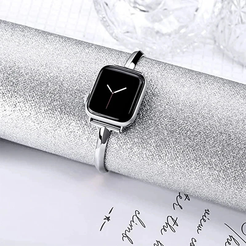 Luxury Watch band for Apple Watch Series 10 9 8 7 6 SE 5 4 Women Diamond Steel band Apple Watch Ultra 49mm 46mm 44mm 40mm 42mm 38mm band
