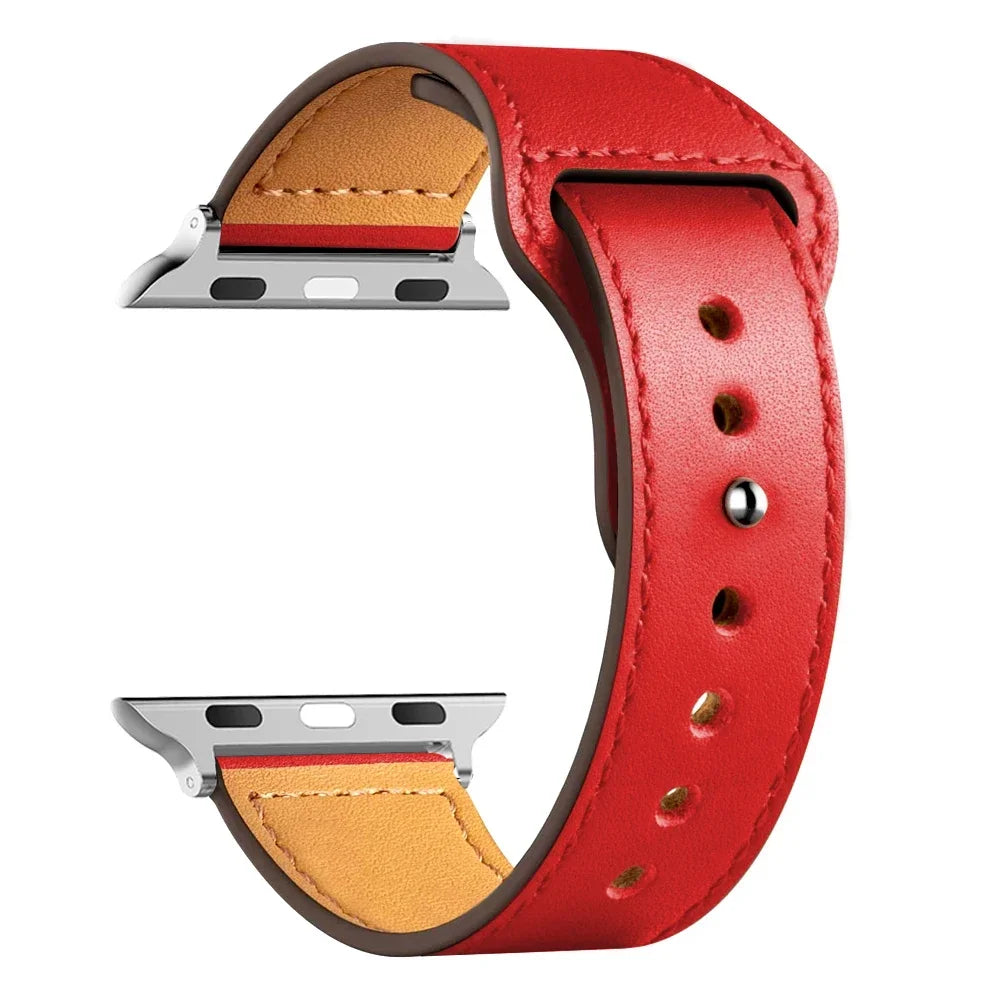 Leather band For Apple Watch band Ultra 49mm 46mm 44mm 40mm 38mm 42mm sport band Apple Watch Series 10 9 8 7 3 5 6 SE 41mm 45mm