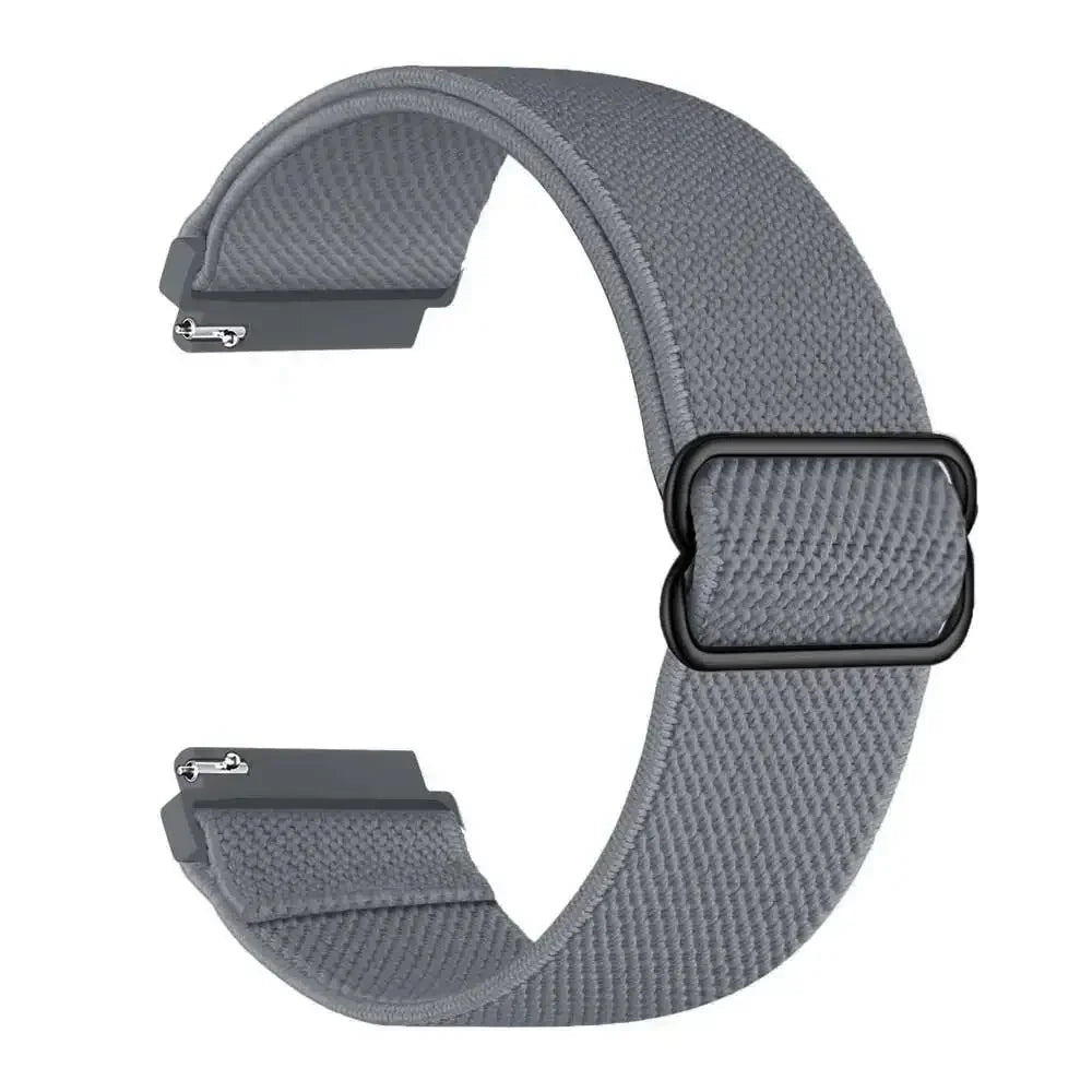 20mm 22mm Elastic Nylon Loop Strap for Samsung Galaxy Watch 4 5 6 7 40/44mm Pro Calssic 42/46mm Band Huawei Gt2/3 Amazfit Gts2/4