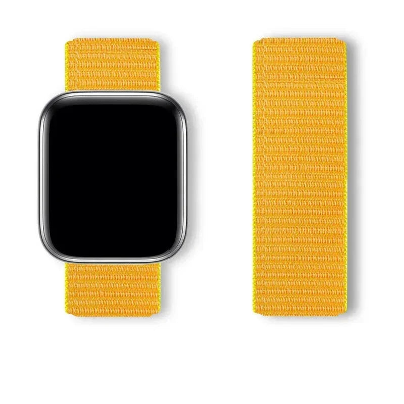 Nylon Loop for Apple Watch band 44mm 40mm 45mm 41mm 38mm 42mm 46mm band Apple Watch Series Ultra 2 49mm 10 9 8 7 6 SE 5 4 band