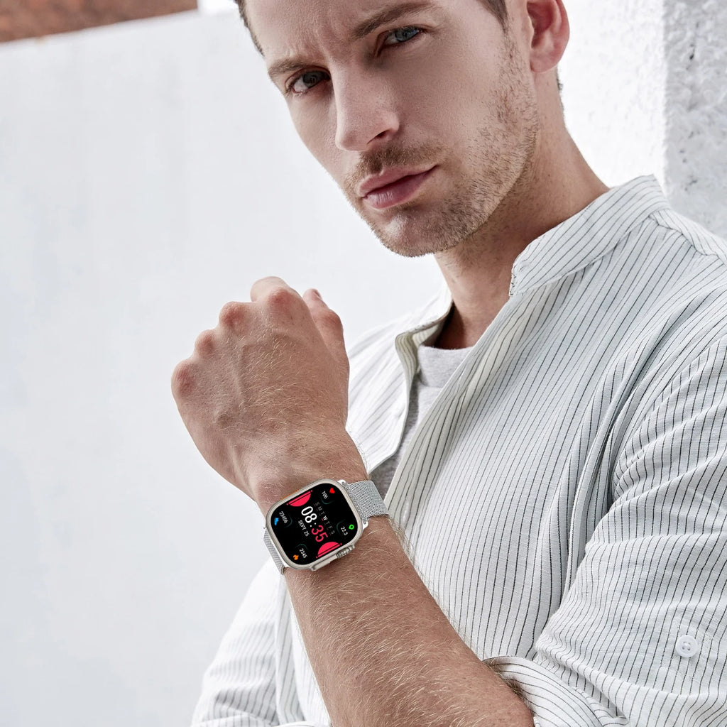 Milanese band for Apple Watch band Ultra 2 49mm 46mm 42mm 44mm 45mm 41mm 40mm Loop band for Apple Watch Series 10 9 7 8 5 6 SE 5