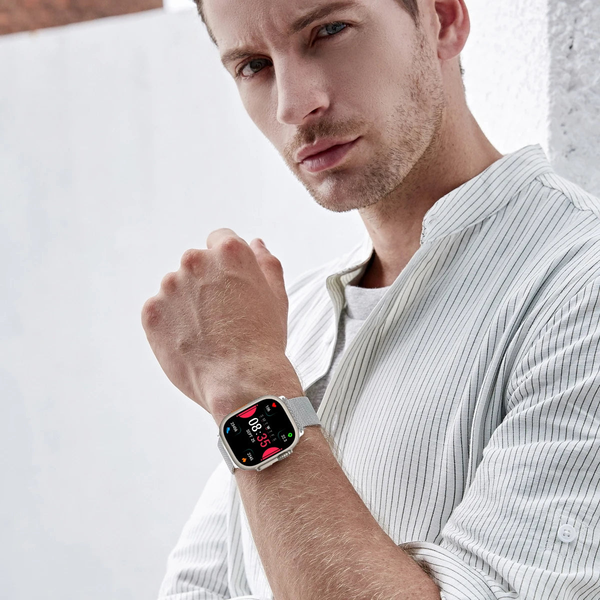 Milanese band for Apple Watch band Ultra 2 49mm 46mm 42mm 44mm 45mm 41mm 40mm Loop band for Apple Watch Series 10 9 7 8 5 6 SE 5