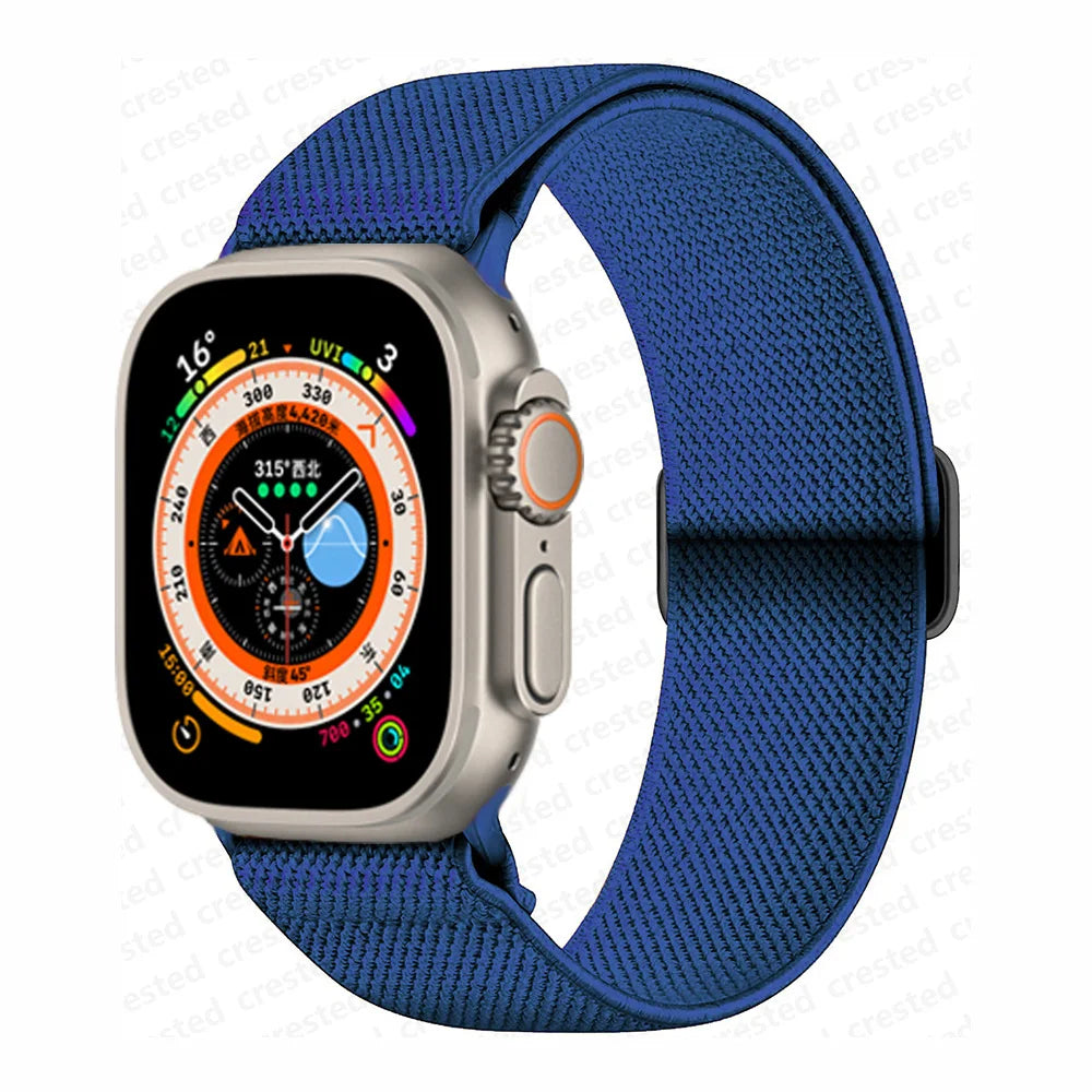 Scrunchie band for Apple Watch band 45mm 44mm 40mm 41mm 42mm 46mm 49mm Elastic Nylon band Apple Watch Series 10 9 8 7 SE Ultra 2
