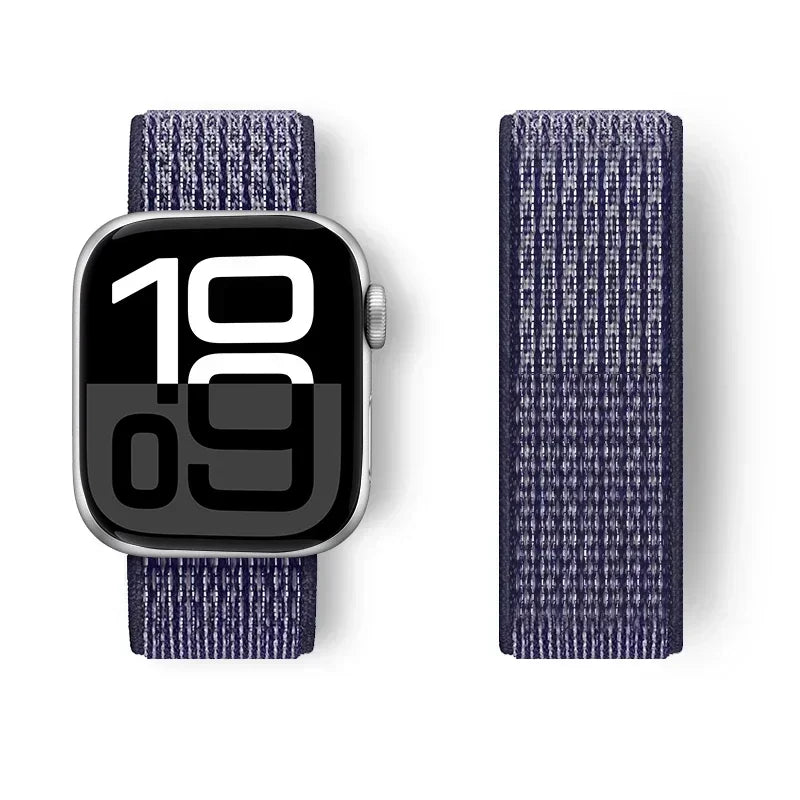 Nylon Loop For Apple Watch band 44mm 40mm 45mm 41mm 42mm 38mm 45mm sport band Apple Watch Series 9 8 7 SE 6 5 3 Ultra 2 49mm band