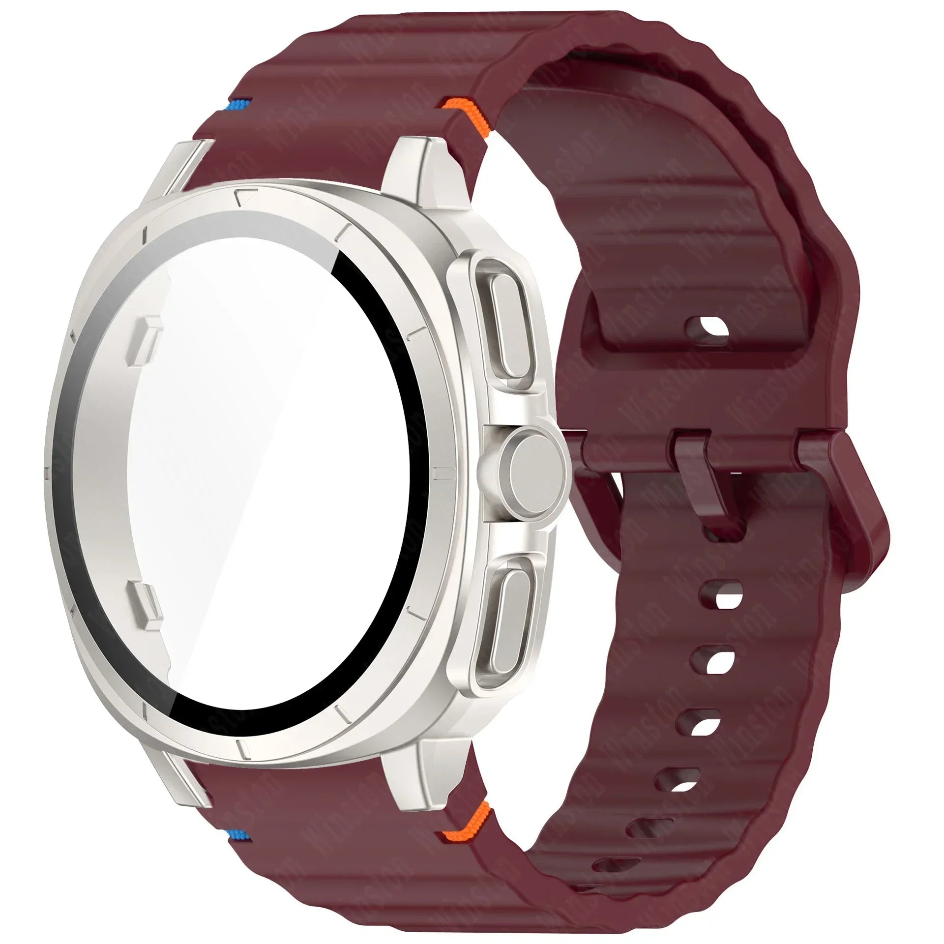 Case+Strap for Samsung Galaxy Watch 7 40mm 44mm Appearance Upgrade Ultra 47mm for Galaxy Watch 7 Sports silicone Bracelet