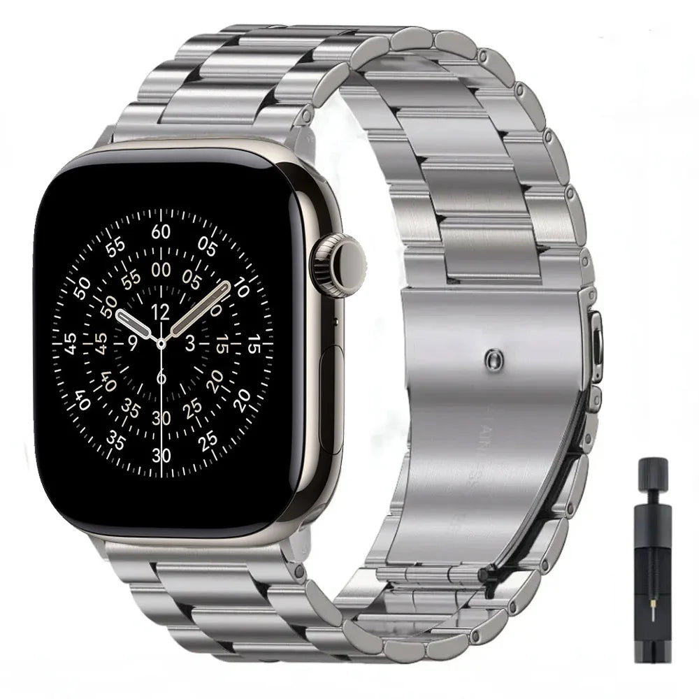 Metal band for Apple Watch Ultra 3 2 49mm 11 10 42mm 46mm Stainless Steel Wristband Apple Watch 9 8 7 6 SE 45mm 41mm 44mm 40mm Band