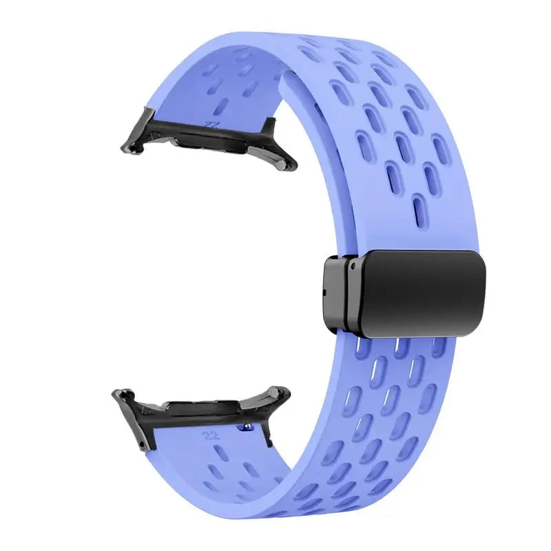 Silicone Strap for Samsung Galaxy Watch 8 40mm 44mm 8 Classic 46mm Magnetic Buckle Band Breathable Watchband No Gaps Bracelet