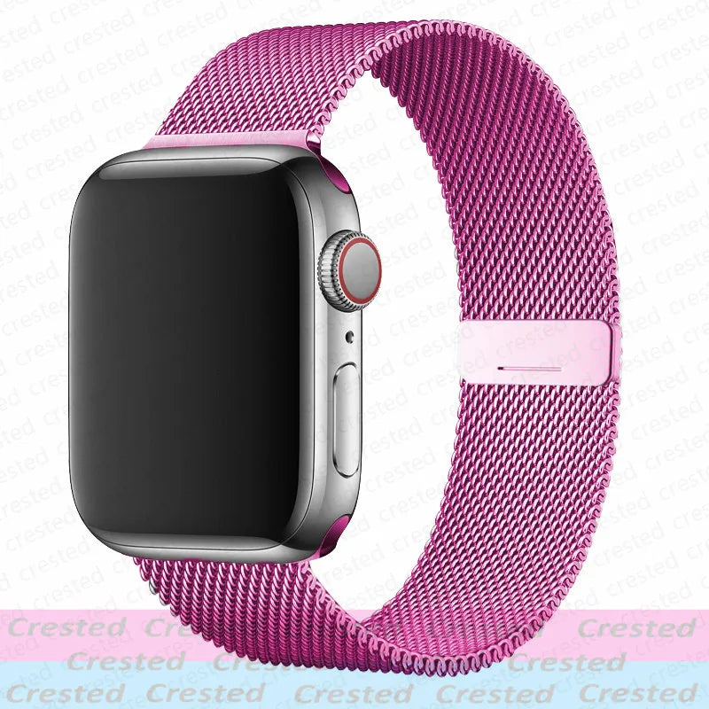 Magnetic band For Apple Watch band 44mm 40mm 45mm 46mm 49mm 42mm 41mm 38mm belt band Apple Watch Series 10 9 3 6 7 8 SE Ultra 2