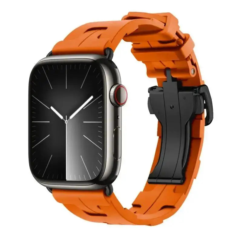 Kilim Single Tour band For Apple Watch band 45mm 44mm 41mm 38mm Folding Buckle Silicone band Apple Watch 10 46mm 42mm Ultra 2 49mm