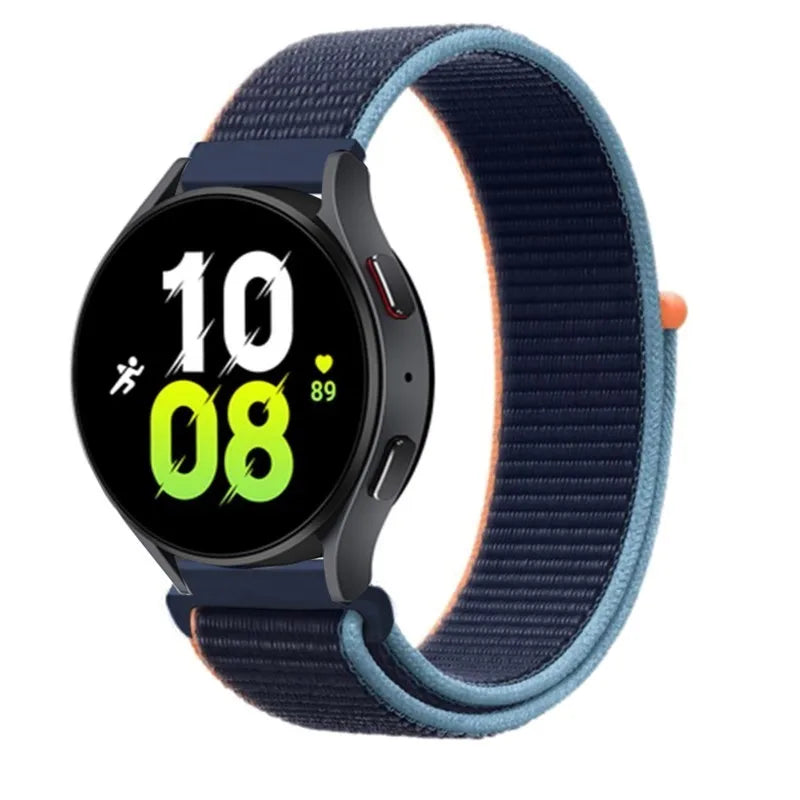 Nylon loop For Samsung Galaxy Watch 6 5 Pro/4/classic/gear s3 frontier/active Sport Bracelet Huawei watch gt2 3 22mm 20mm Strap
