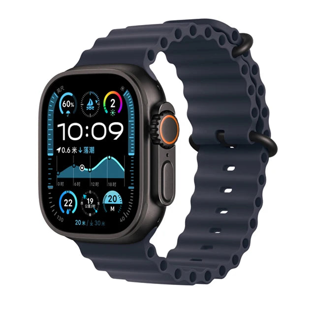 Ocean band for Apple Watch band 44mm 40mm 45mm 41mm 49mm 46mm silicone correas band Apple Watch Series 7 5 6 3 SE 8 Ultra 2 9 10