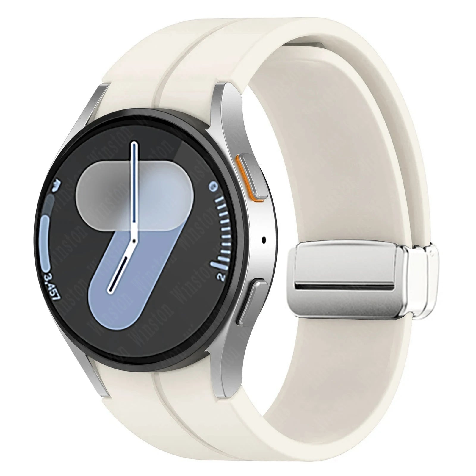 Magnetic Silicone Strap for Samsung Galaxy Watch 7 6 5 4 40mm 44mm 5Pro 45mm Band Bracelet for Galaxy Watch 6 4Classic 43mm 47mm