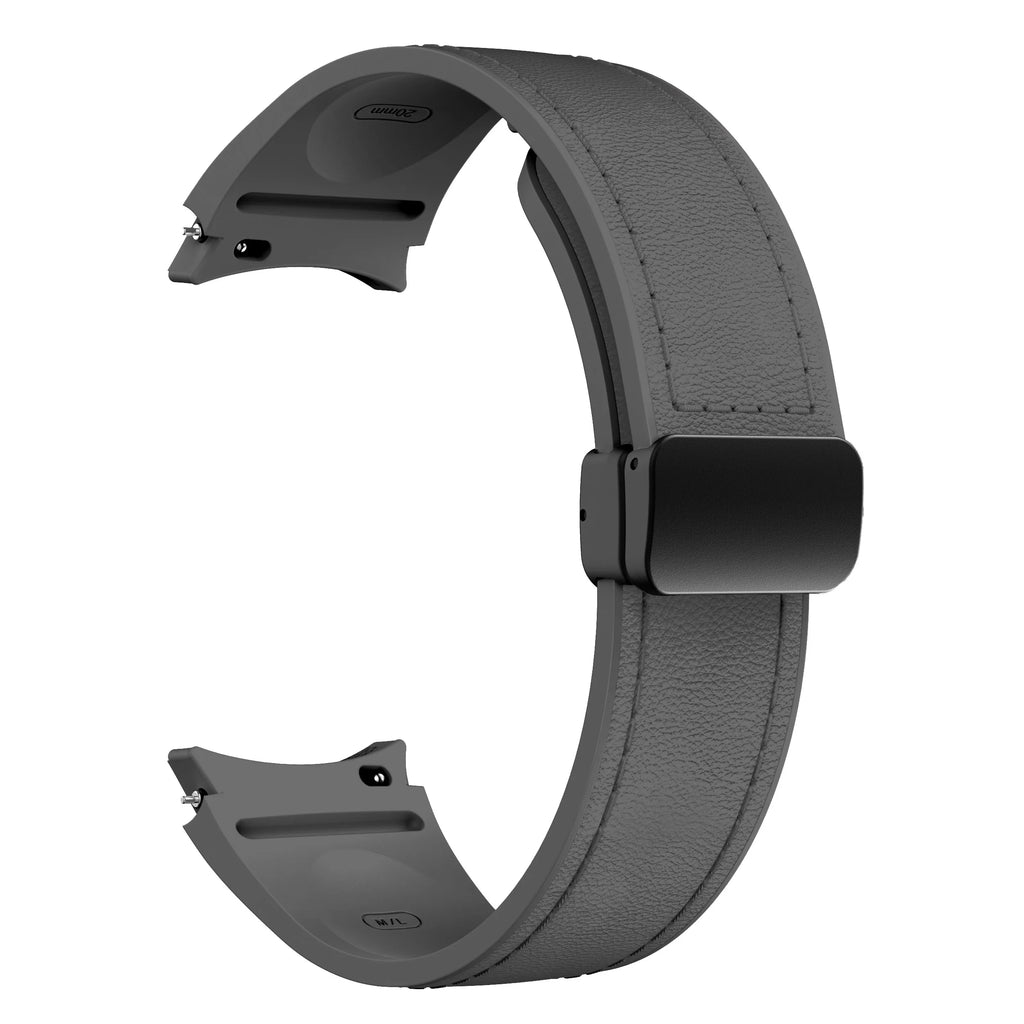 Genuine Leather+silicone Strap for Samsung Galaxy Watch 6 5 7 44mm 40mm 20 Bracelet Galaxy Watch 6 4 Classic 47mm 46mm 43mm 42mm