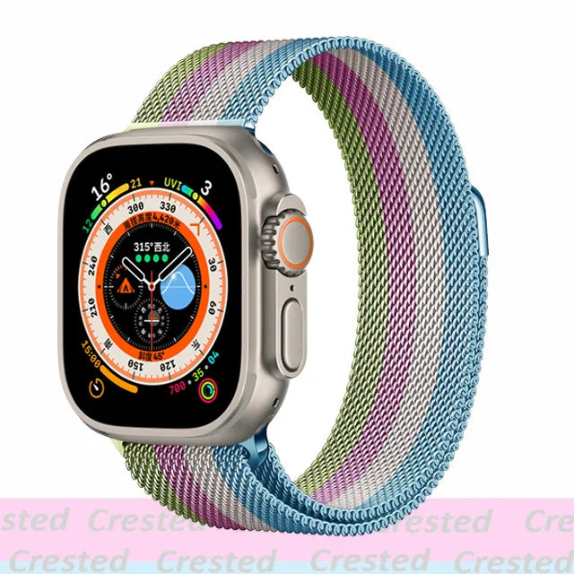 Milanese Loop band For Apple Watch band 11 42mm 46mm 44mm 40mm 41mm 45mm 49mm bands Apple Watch Series 10 9 8 7 6 Se3 Ultra 3 2