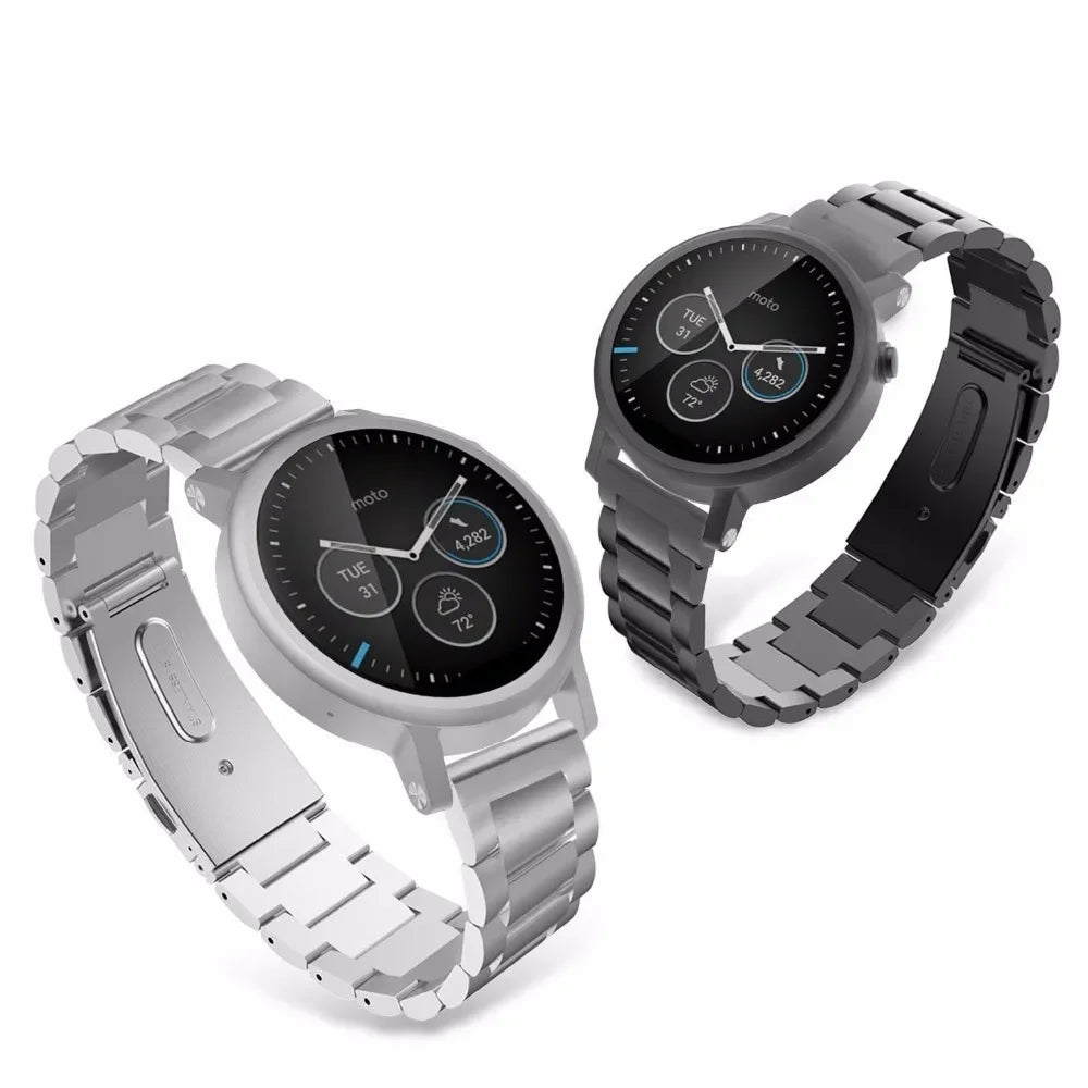 22mm 20mm Strap for Samsung Galaxy 7 6 5 4 40/44mm 6Classic Gear S3 Active2 Stainless Steel Bracelet for Huawei GT3 4Pro Amazfit