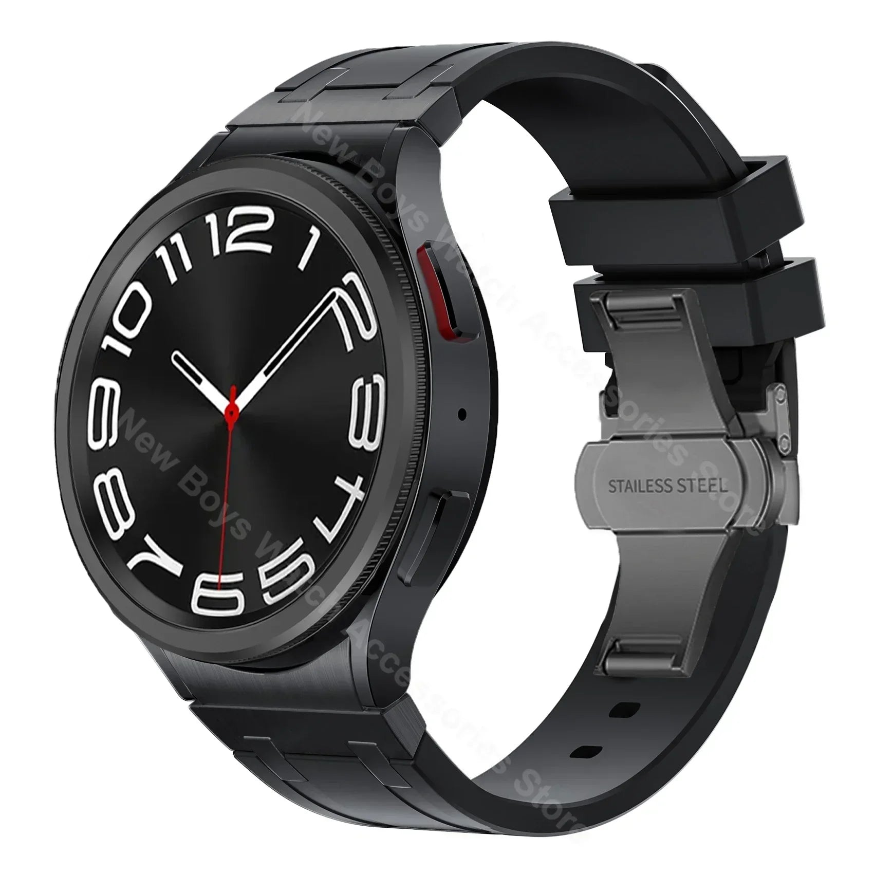 Silicone band for Samsung Galaxy Watch 7 40mm 44mm 6 4 classic 46 47mm 42 43mm 5 pro 45mm watchband no gaps men sports bracelet