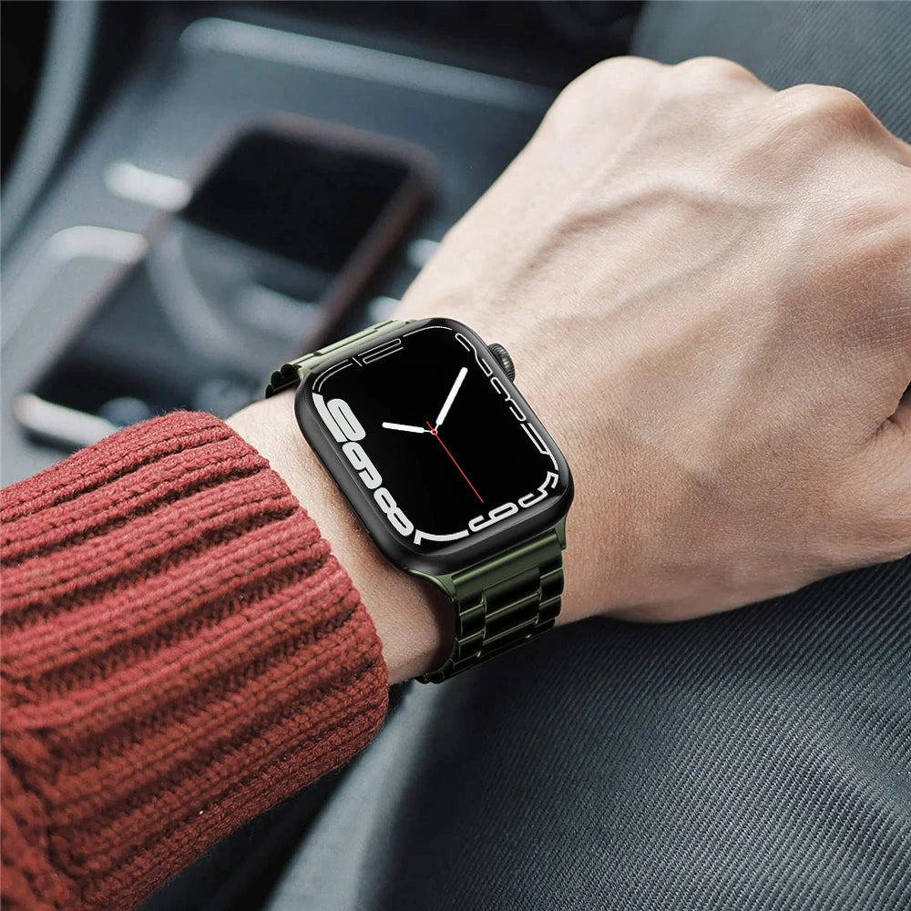 Classic stainless steel Correa for Apple Watch 10 46mm 42mm band Ultra 2 49mm 9 8 7 6 5 4 SE 45mm 44mm 41mm 40mm 3 38mm band