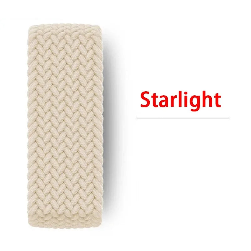 Braided solo loop band For Apple Watch 10 11 band 44mm 40mm 45mm 46mm 49mm 41mm correa band Apple Watch Series SE 8 9 Ultra 2 3