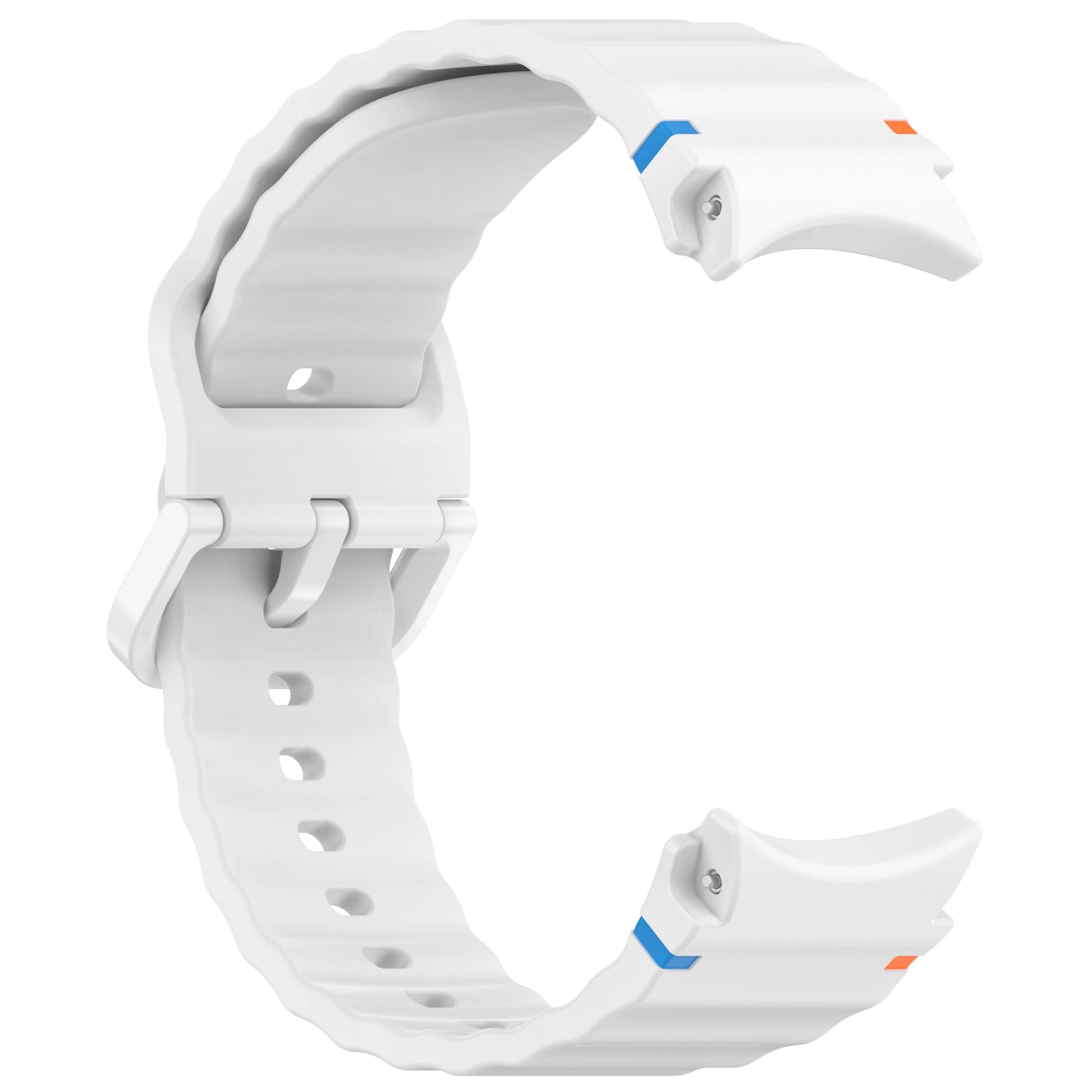 Official Silicone Strap For Samsung Galaxy Watch 7/FE/6/5/4 44mm 40mm 5 Pro Wave Bracelet Galaxy Watch 6 Classic 47mm 43mm Band