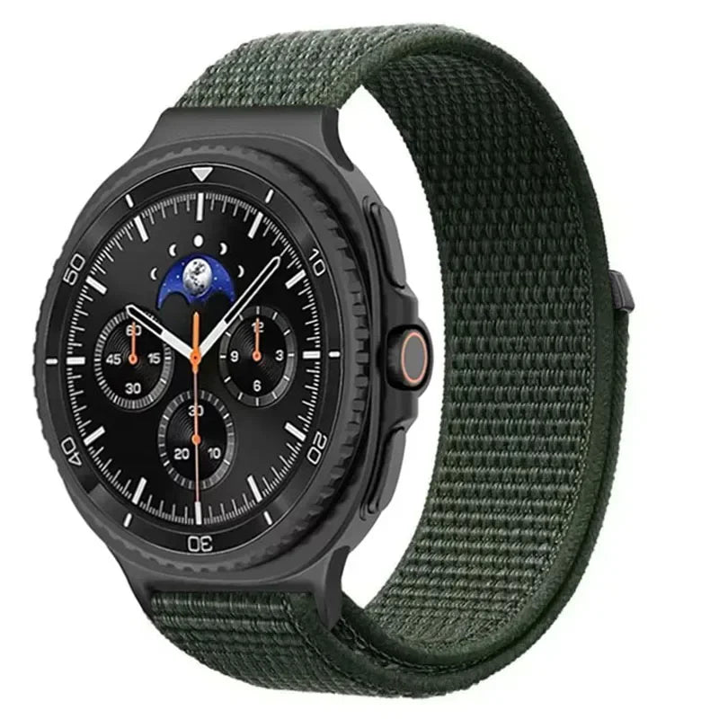 Official Nylon Strap For Samsung Galaxy Watch 8 40mm 44mm Metal Connecting Wristband Bracelet Samsung Galaxy 8 Classic 46mm Band