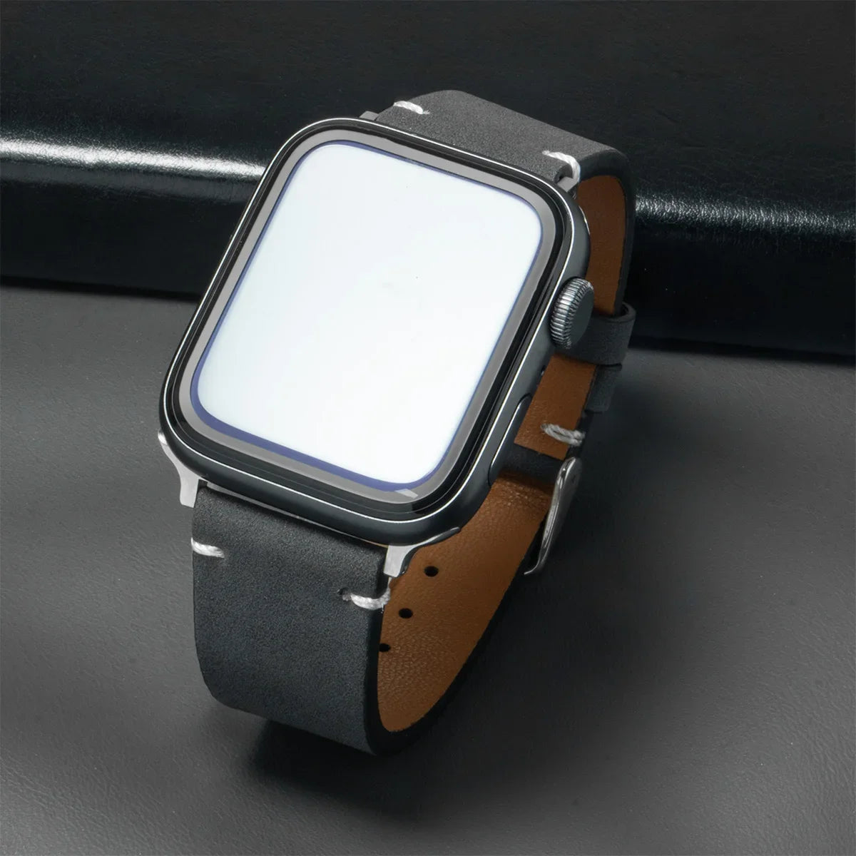 Leather band for Apple Watch band Ultra 2 49mm 46mm 42mm 45mm 44mm 42mm 40mm 41mm watch band for Apple Watch Series 10 9 8 7 6 SE 5 4
